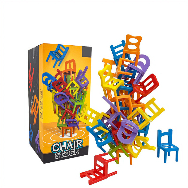 Party Games Juego - Набор из 24 детских складных стульчиков-пазлов: