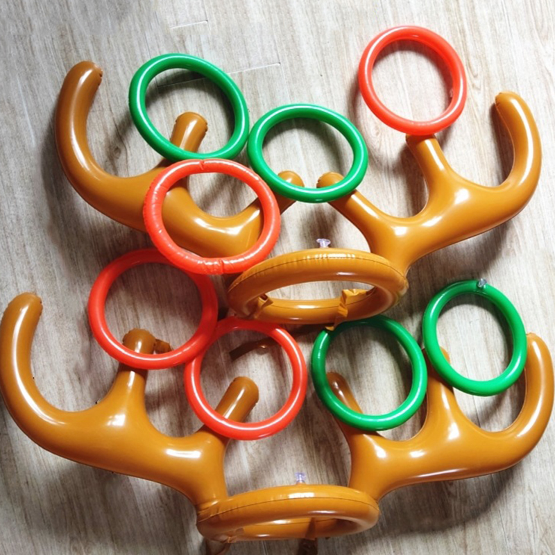 Party Games No Supplies - 1 комплект, надувные рога северного оленя,