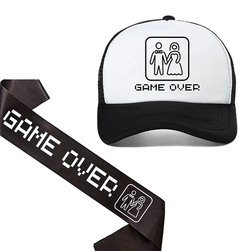 Party Games No Supplies - Жених Be Sash Game Over Hat