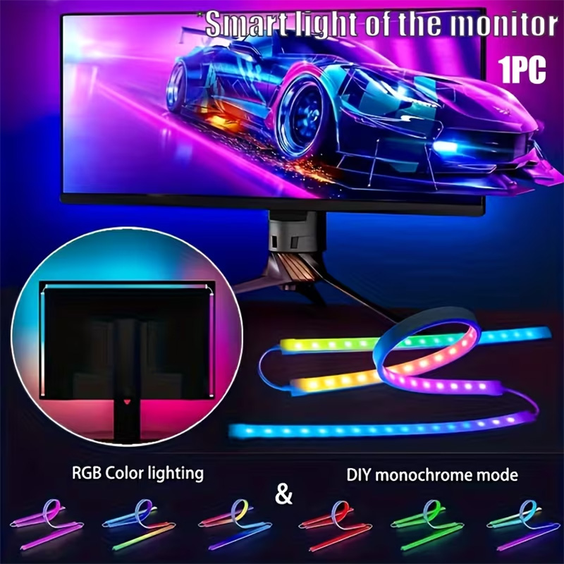 Party Games Night - Светодиодная RGB-лента для игровых мониторов: подсветка