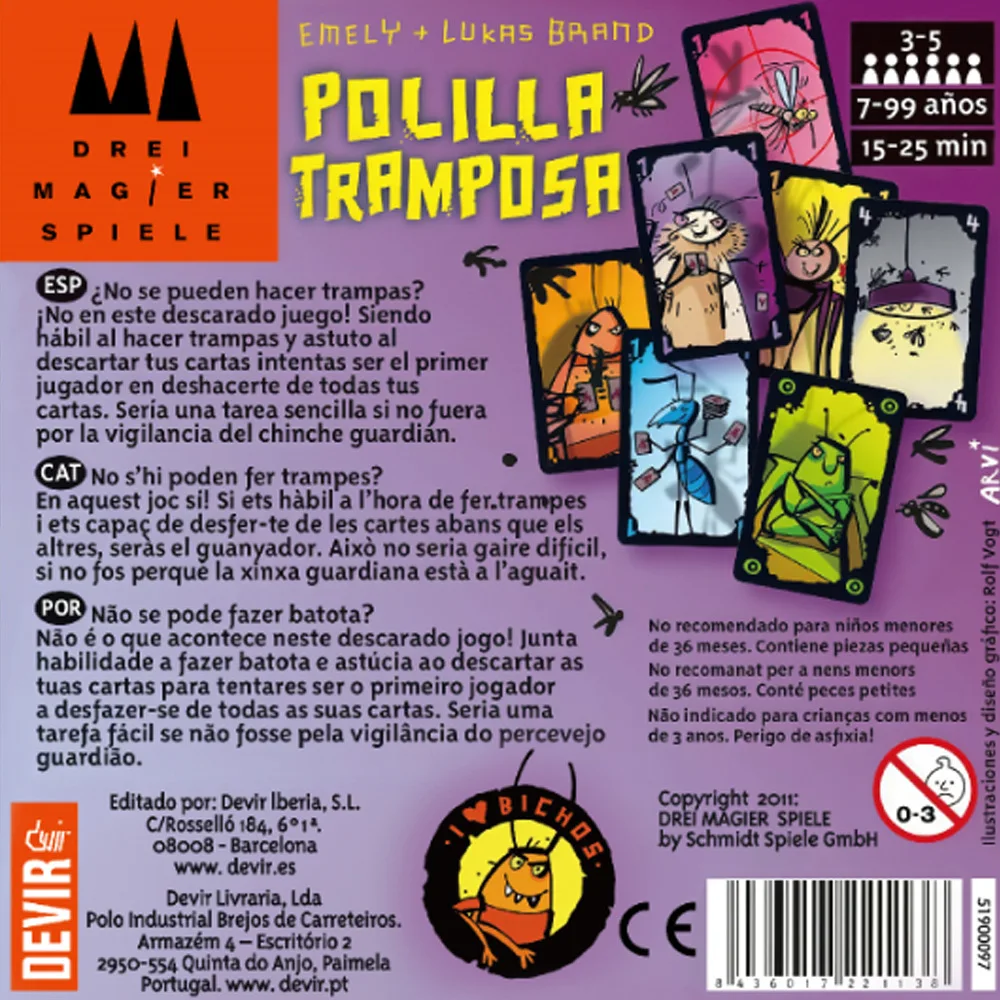 Настольная игра «Обманная Моль – обзор и цена Party Games Juego